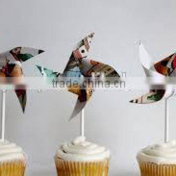 ~~New arrival~~minipinwheel cupcake toppers