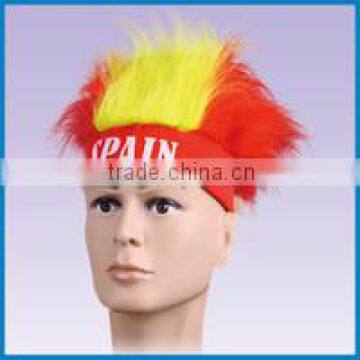 Hand made Spain sport football fans' wigs W207