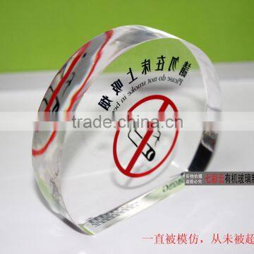 Acrylic no smoking sign board 2014 new products