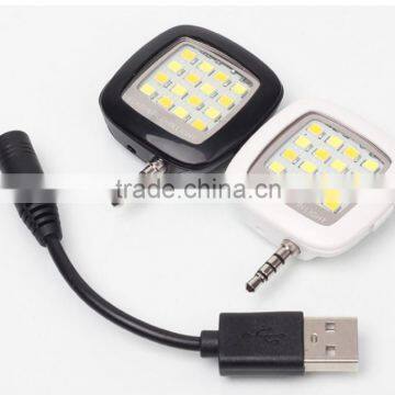 Fos ios and android Universal Mini 16 LED Camera Flash Selfie Fill Light Selfie Night Photo