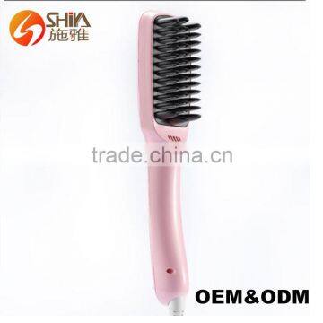 2 In 1 PTC Heating Ionic Styling Flat Iron New Hair Straightener Brush Anion Straightening Comb Shine 1699 As Seen As On TV photo-2