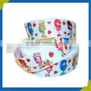 Flower printed satin ribbon custom printed ribbon for candy decorate