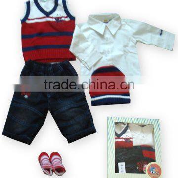 High Quality 100% Cotton Soft Wear Wholesale Baby Clothes Online photo-6