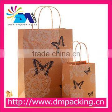 Custom Design Printed Shopping Kraft Paper Bag