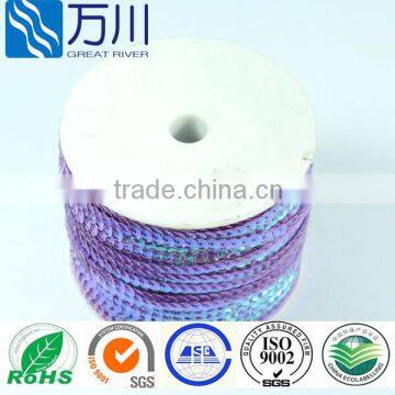 yiwu great river sequin beads trim for woven dress