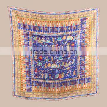 Wholesale New Square Silk Scarf Muslim Twill Silk Scarf photo-2
