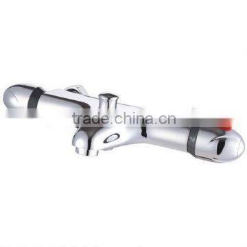 High Quality & Luxury Brass Thermostate Bath Faucet, Chrome Finish and Wall Mounted