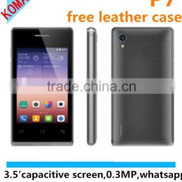 KOMAY 2 sim cards 3.5 inch capacitive screen mobile phone P7 with cheap price