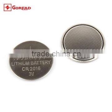 CR2016 lithium battery 3V 75maH LiMnO2 button battery