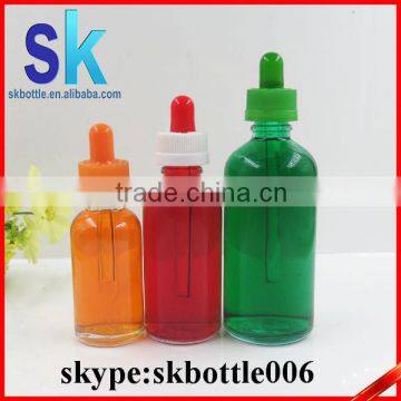 1oz clear glass e liquid bottle with glass pipette