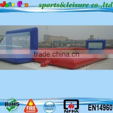 2016 hot inflatable football court,interactive sports game stuff human foosball for sale