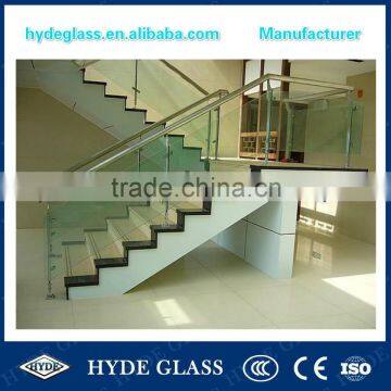 China laminated railing glass balustrade glass for commercial building