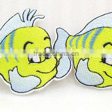 Clownfish embroidery patches from DONGGUAN manufactory