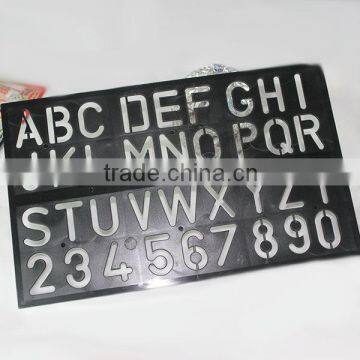 Factory Direct Sale OEM Big Plastic Letter Stencil Ruler in Stock