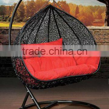 Used Hanging Chair Wicker Egg Shaped Chair photo-2