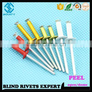 HIGH QUALITY OPEN END FACTORY TRUSS HEAD ALU/ST BLIND PEEL RIVETS photo-3