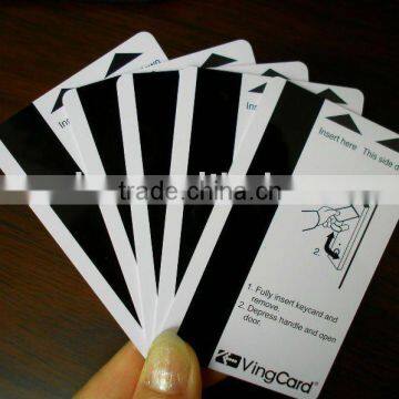 Plastic glossy finish 300oe mag stripe card