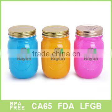 BPA Free Glass mason jar with lid