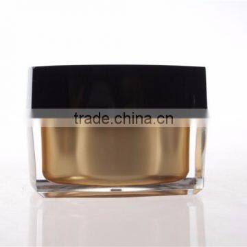 Acrylic Plastic Type acrylic jar with lid, Square Cosmetic Container15g , Luxury Acrylic Jars