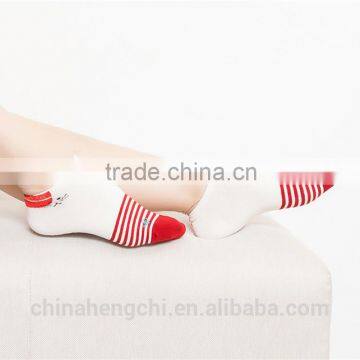 women young teen girls red striped tube socks