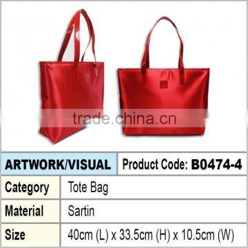 Red SAartin tote bag / shopping bag