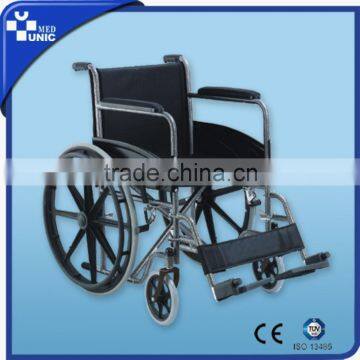 Manual Steel Wheelchairs/stainless steel wheelchairs manual wheelchairs for sale