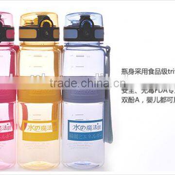 customized 500ml tritan gift water bottle with silicon ring