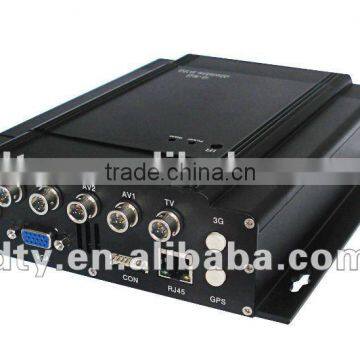 4 channels full D1 vehicle DVR support HDD and 32GB SD Card, very easy to set up by USD mouse