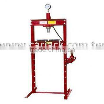 Hand Pump Operated Air Hydraulic Shop Press (With Gauge)