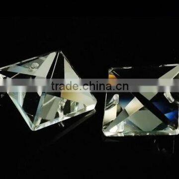 Full cut crystal square beads for chandelier