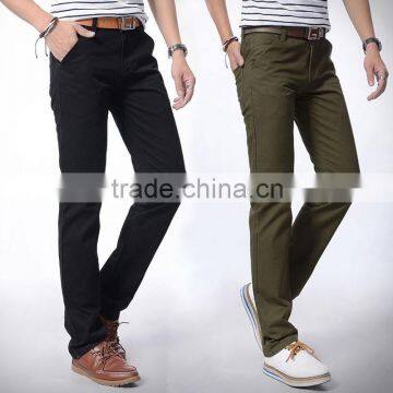 elegant high waist pants- Hot high quality zipper crotch men chino pants - skinny pants