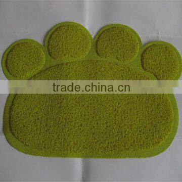 Pet Paw print litter mat for cats/PVC mat/vinyl cushion floor mat 45x60cm