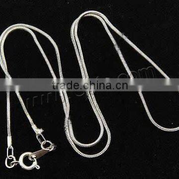 18K Gold Plated Brass Snake Necklace Chain photo-4