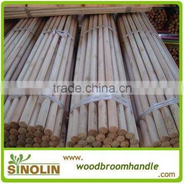 natural wooden broom handle made of eucalyptus wood