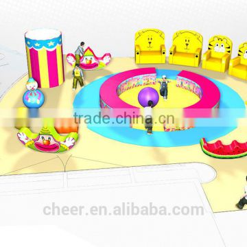 Cheer Amusement Circus Themed Children Amusement Park Toddler Softplay Ground Equipment