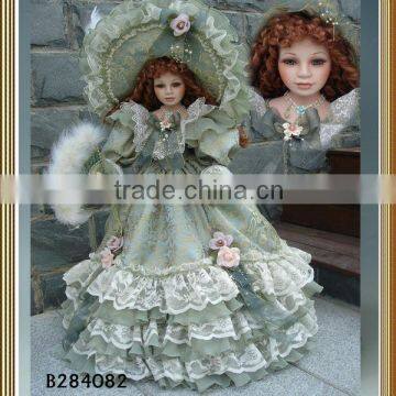 Lifelike porcelain umbrella dolls fairy porcelain dolls 28inches