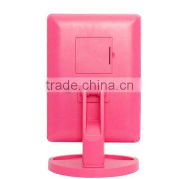 Hot Sale Makeup Mirror With LED Lights, 180 Degree Adjustable 16led Lights photo-2