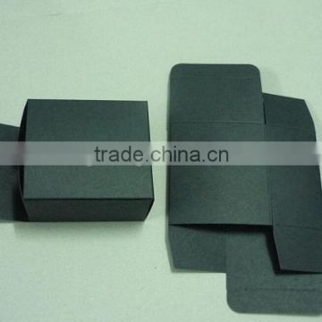 folding black paper box