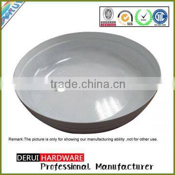 Aluminum with golden finish custom forming deep drawing bowl