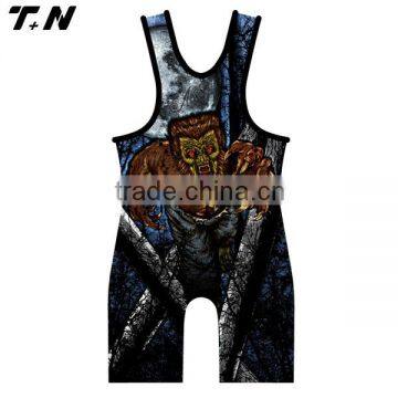 Hot design sublimated wrestling singlets wholesale