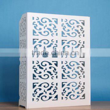 White Cheap Modern Wooden Storage Shelf photo-3
