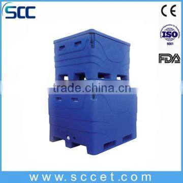 Insulated Plastic Marine Storage Container / 1000liters