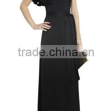 New fashion one shoulder maxi women without dress for sexy pictures