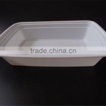 800ml Squarel Packing SuShi Lunch Boxes Disposable Plastic Food Packaging Containers With Lid photo-3