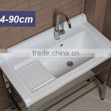 Sanitary Ware Rectangular Ceramic clothes washing countertop wash basin