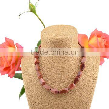 New and hot jewelry brown natural stone necklace