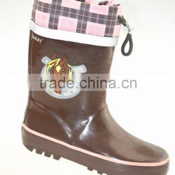 Kids fashion custom rain boots,custom logo rain boots