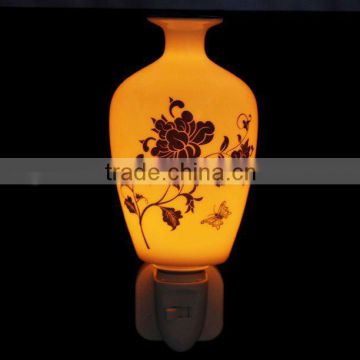 ceramic night lamp,high quality Night Lamp, vase shaped