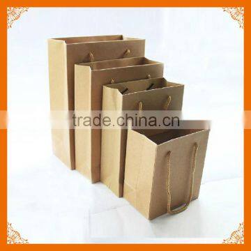 small kraft brown paper bags with handles wholesale                        
                                                Quality Choice