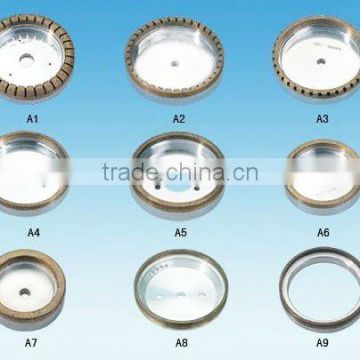 Diamond sharpening grinding wheels for glass edge